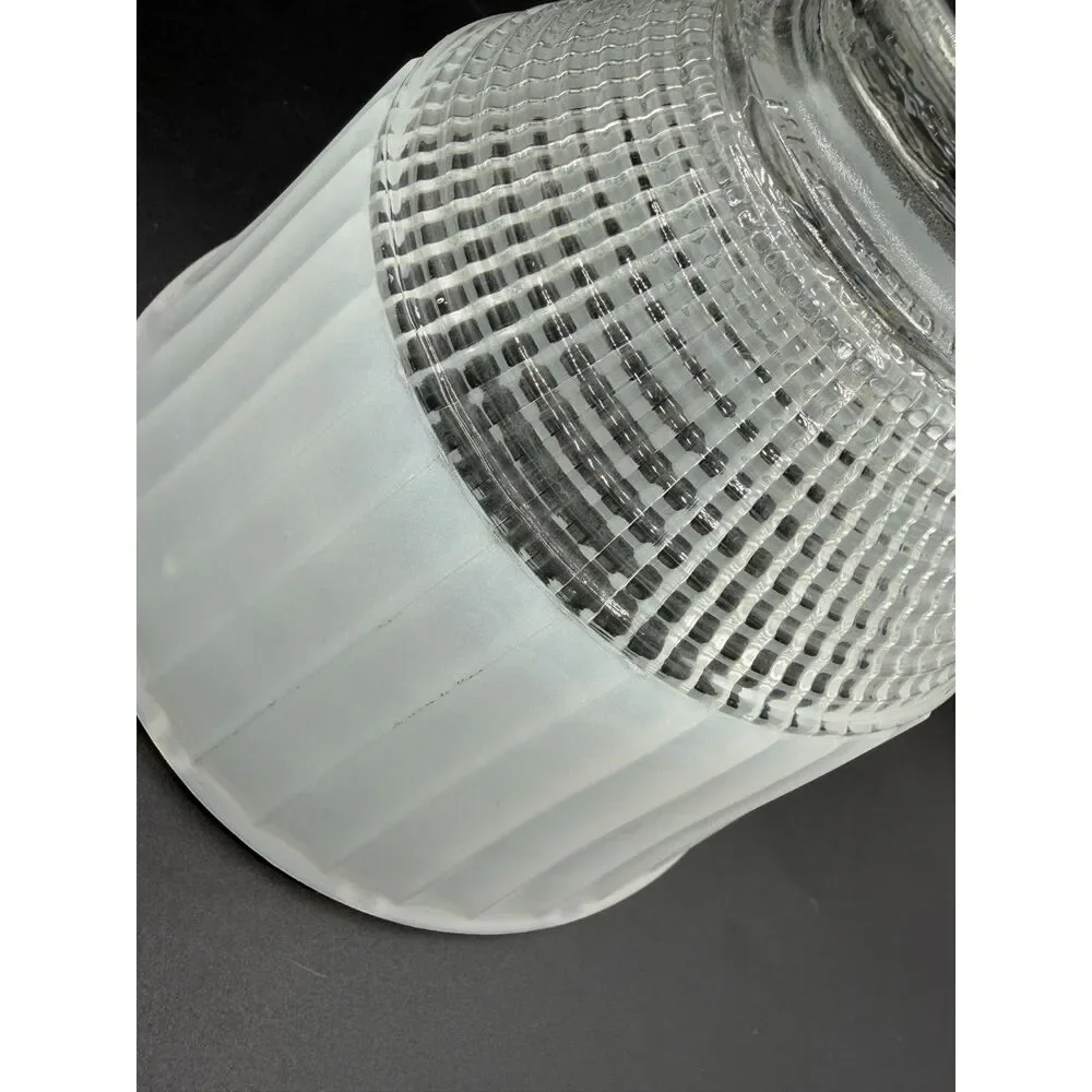 VTG National Home Lamp Council #955 Glass Prismatic Torchiere Glass Light Shade